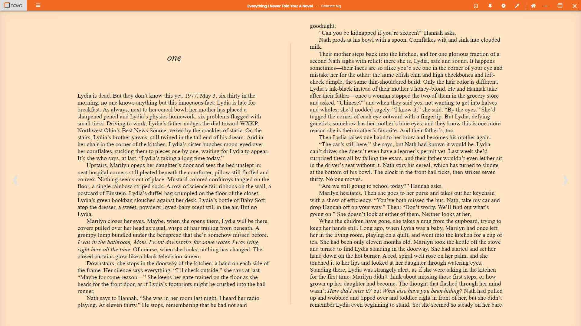 Portfolio Image of project Nova Ebook Reader