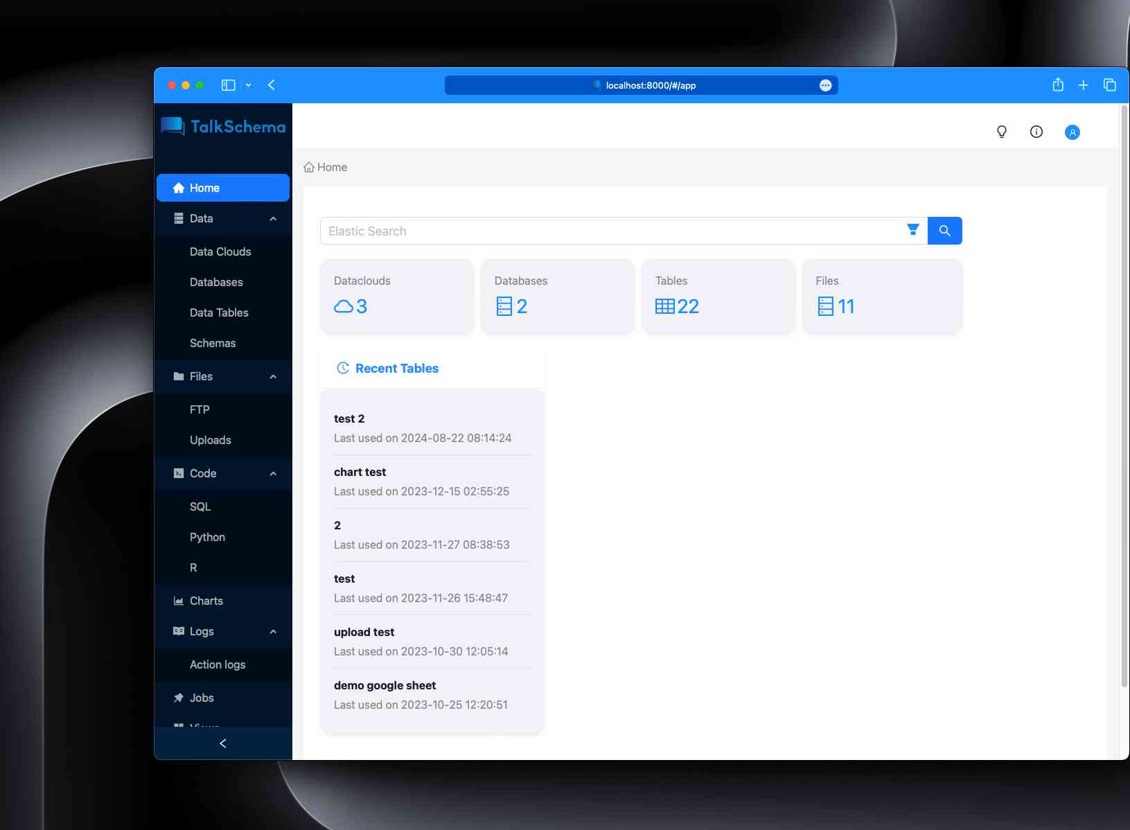 Portfolio Image of project TalkSchema